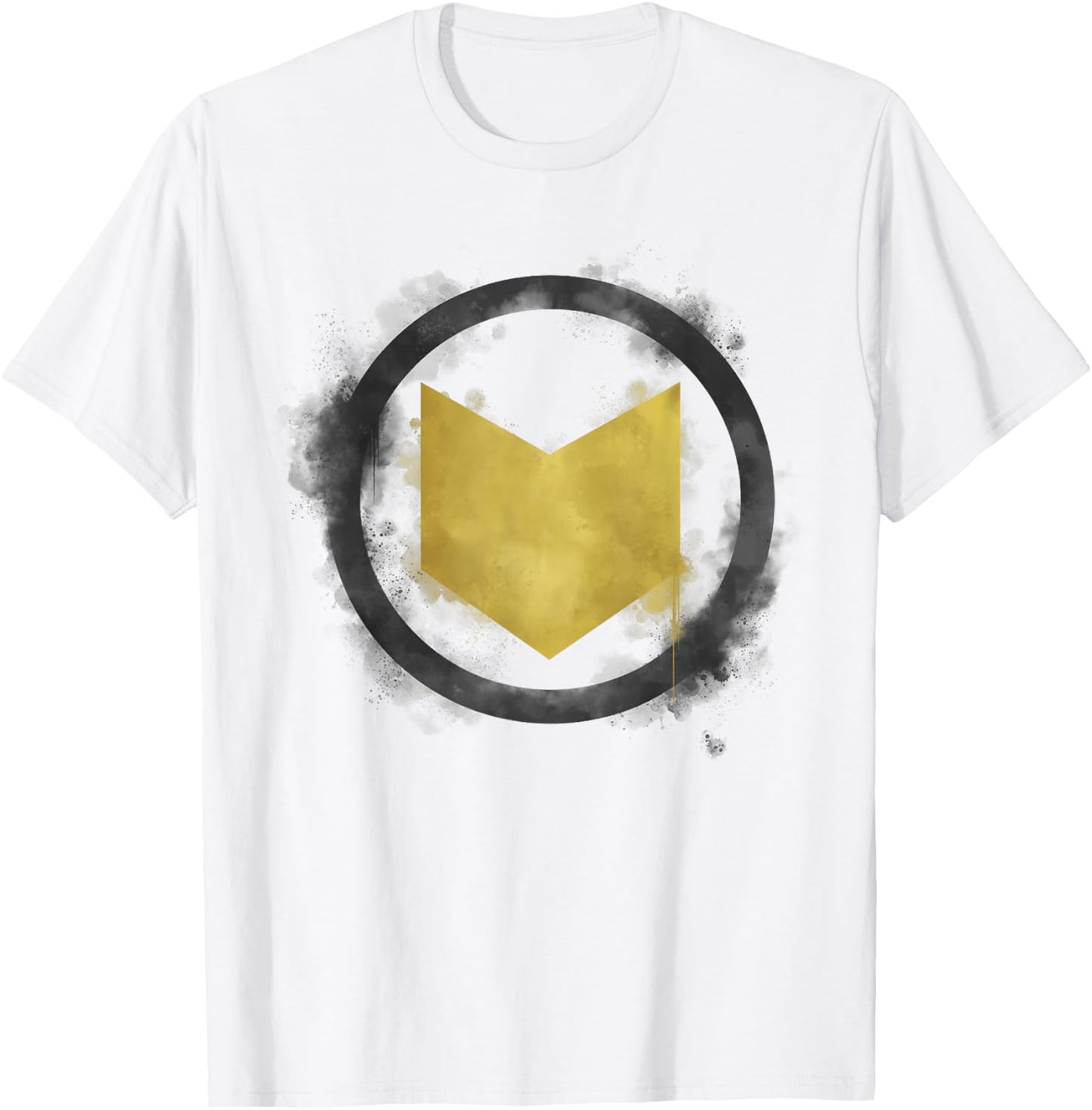 Marvel Avengers Endgame Hawkeye Spray Paint Logo T-Shirt - T-Shirt | White