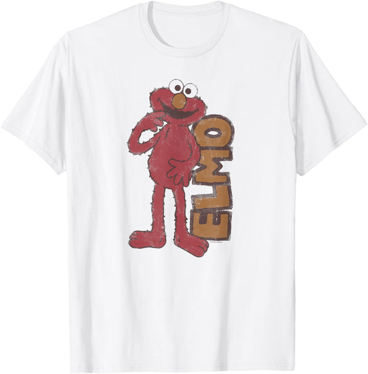 Sesame Street Vintage Elmo T Shirt T-Shirt - T-Shirt | White