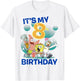 Spongebob Squarepants It's My 8th Birthday Group Shot T-Shirt - T-Shirt | White