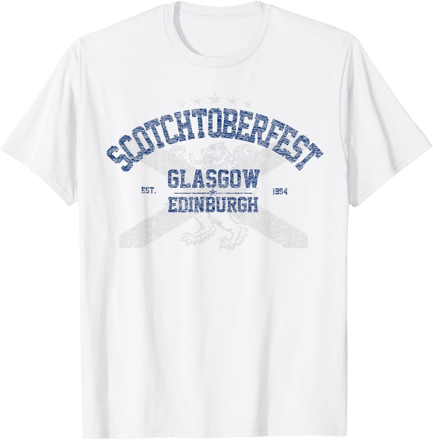 Funny Oktoberfest Scotchtoberfest Scottish Beer T Shirt T-Shirt - T-Shirt | White