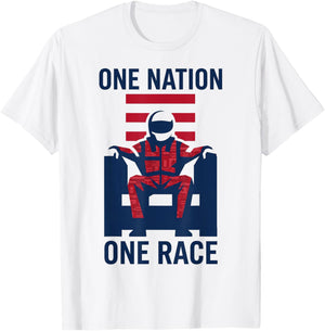 One Nation One Race T-Shirt - T-Shirt | White