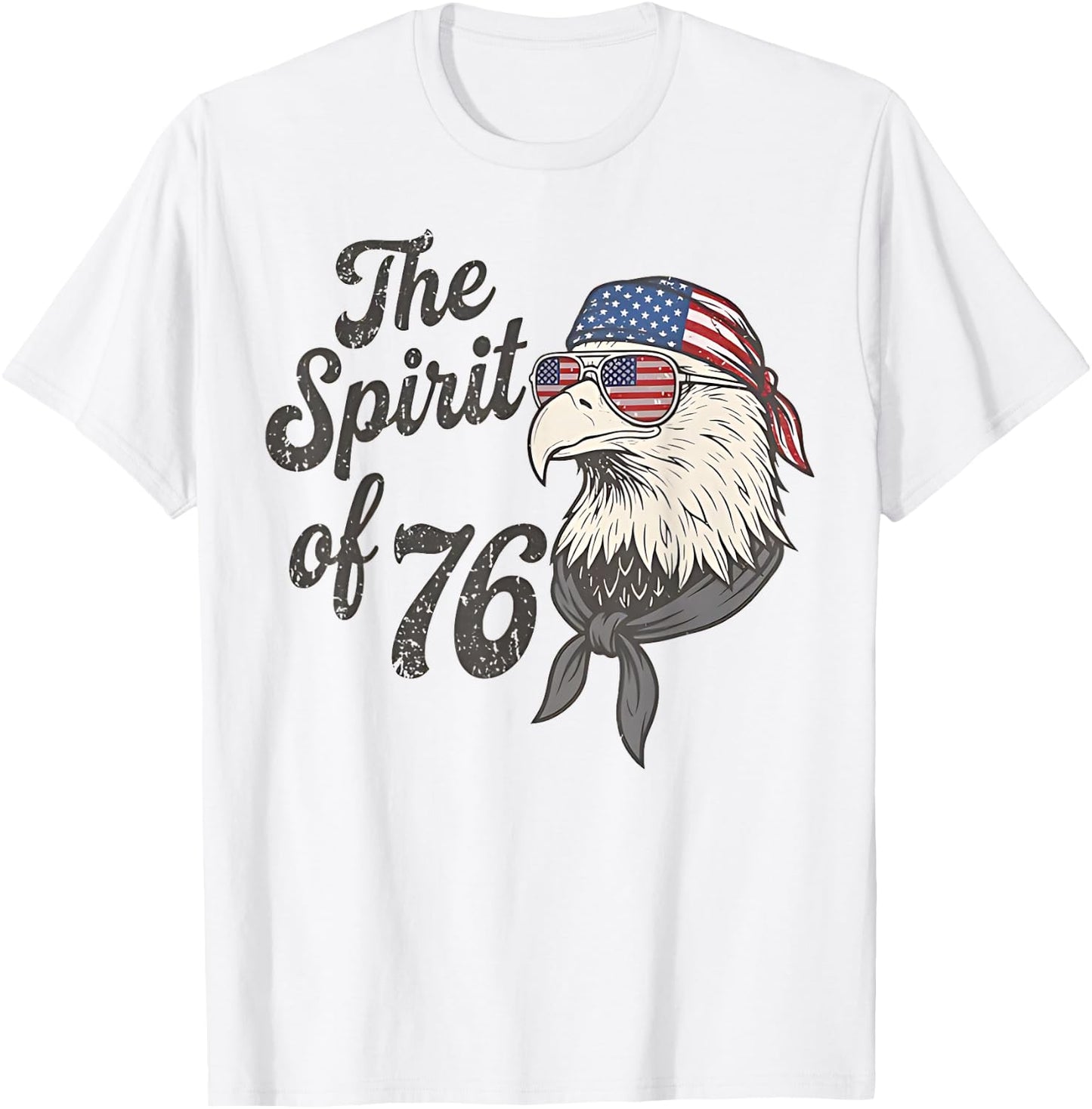 The Spirit of 76 USA 250th Anniversary Fourth of July T-Shirt - T-Shirt | White