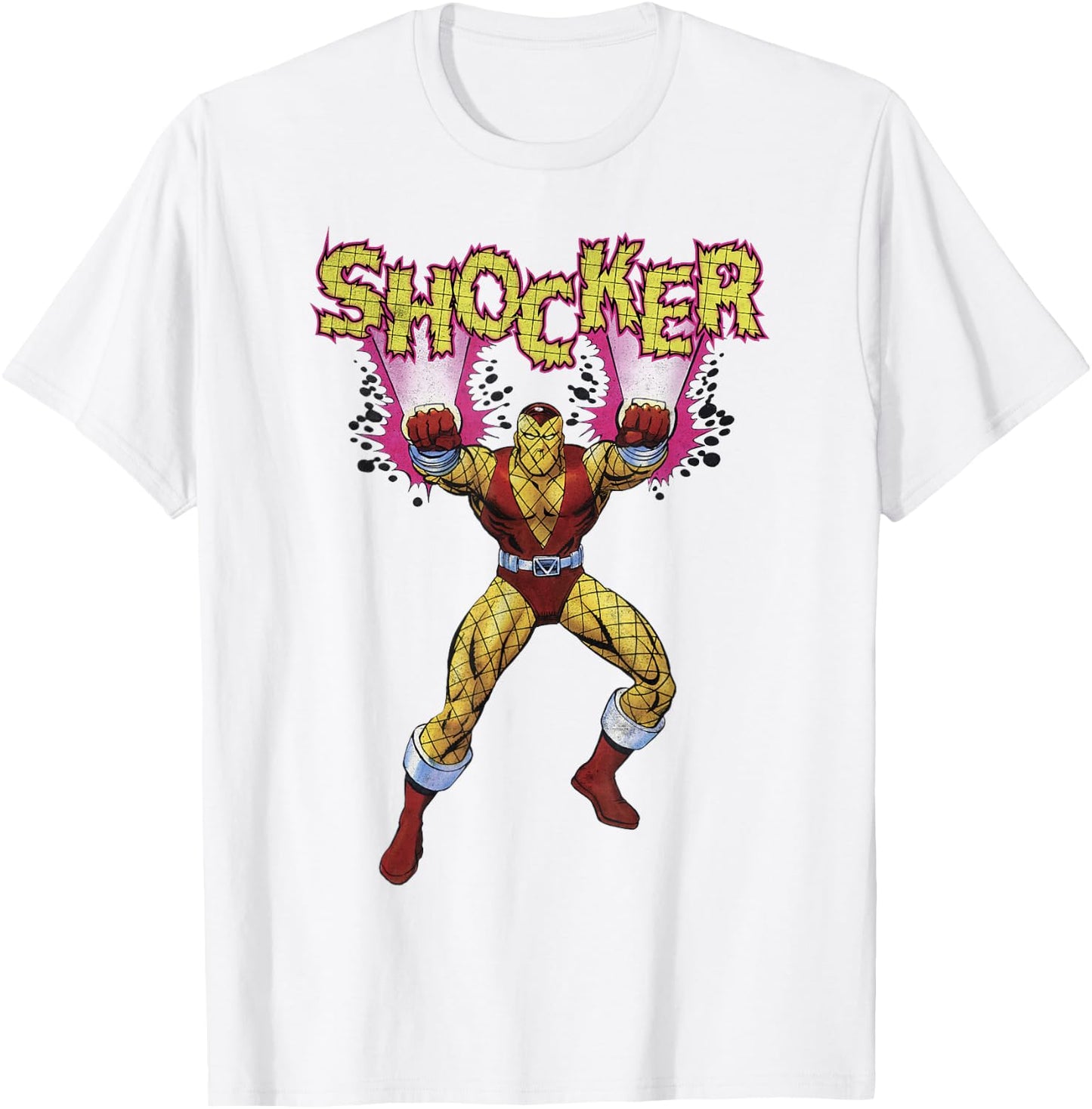 Marvel Shocker Classic Retro 90's Spider-Man Villain T-Shirt - T-Shirt | White