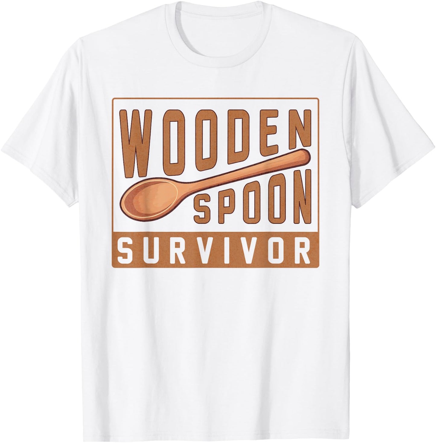 Wooden Spoon Survivor Champion I Survived The Wooden Spoon T-Shirt - T-Shirt | White