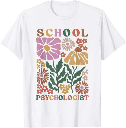 School Psychologist Psychology Teahcher Appreciation T-Shirt - T-Shirt | White