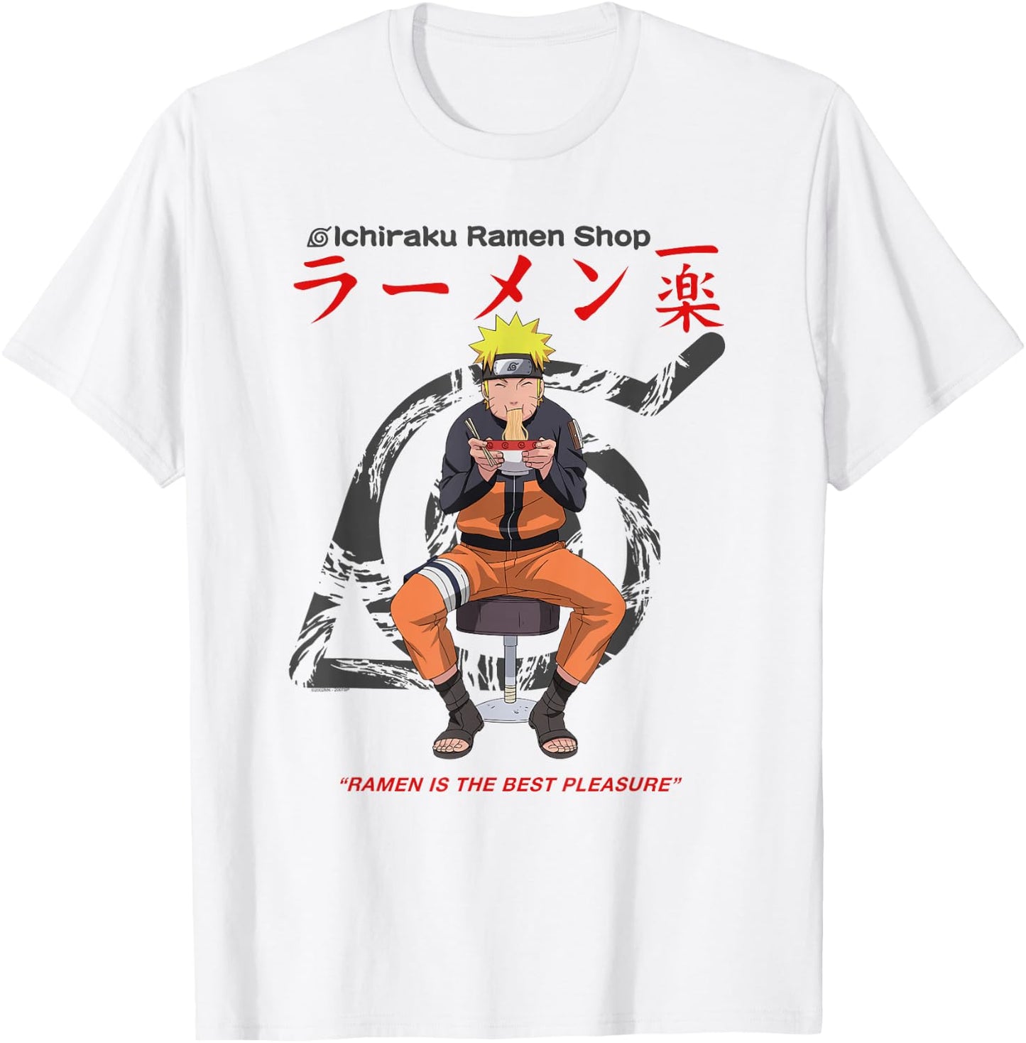 Naruto Shippuden Ichiraku Ramen Shop Naruto Anime T-Shirt - T-Shirt | White