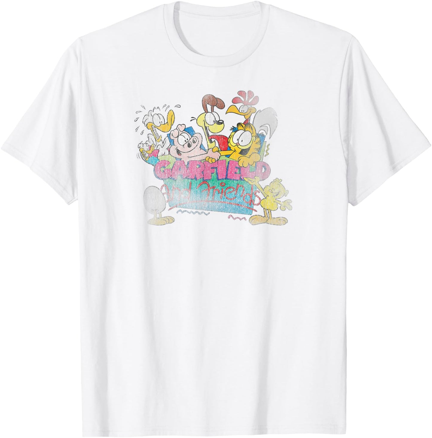 Garfield Garfield and Friends T-Shirt - T-Shirt | White