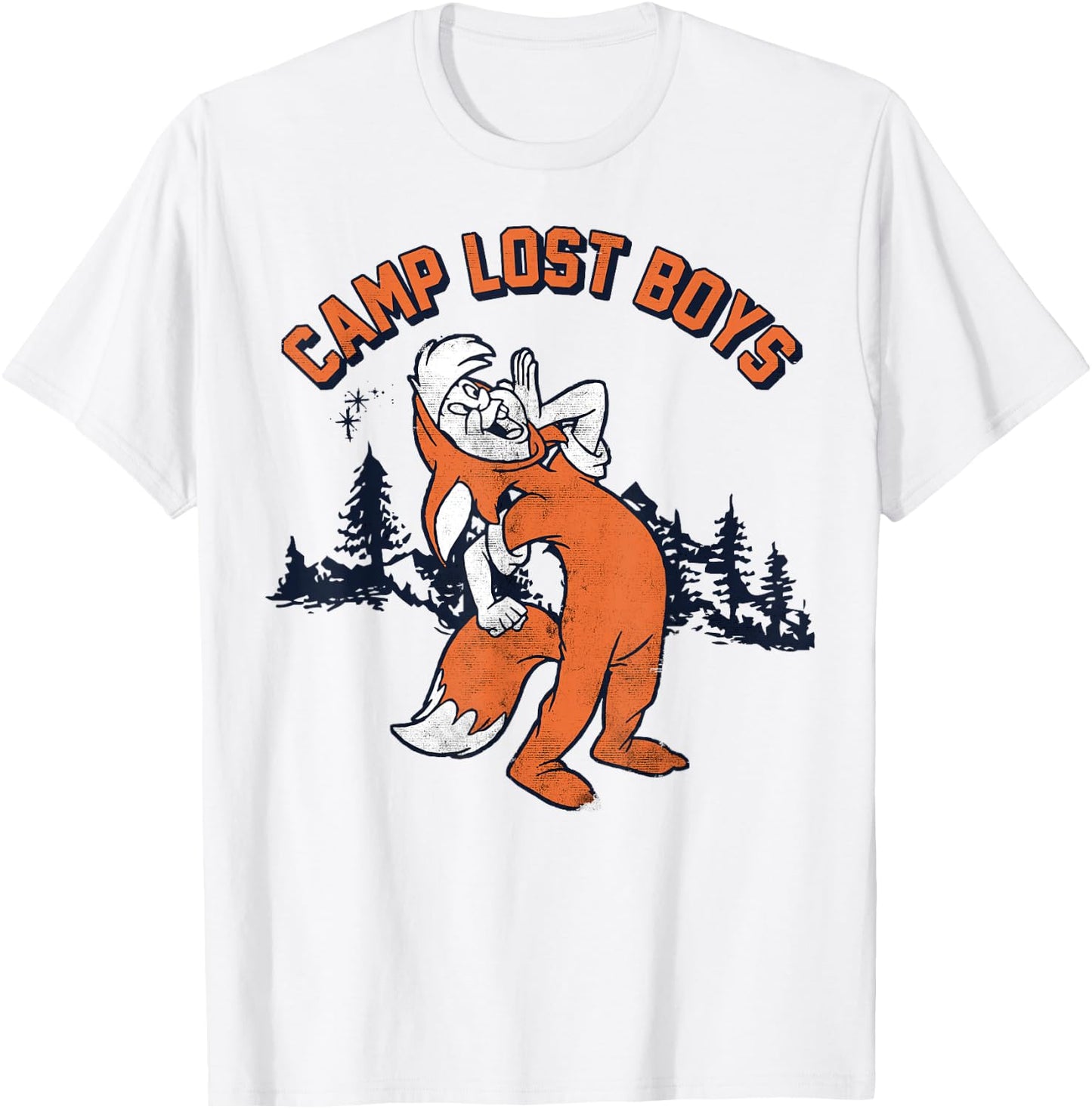 Disney Peter Pan Fox Slightly Camp Lost Boys Graphic T-Shirt - T-Shirt | White