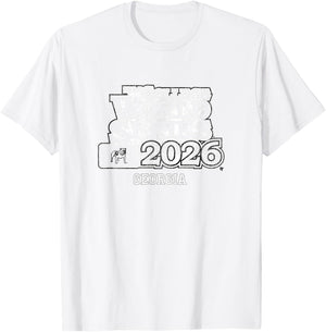 2026 College World Series - Georgia Bulldogs Baseball T-Shirt - T-Shirt | White