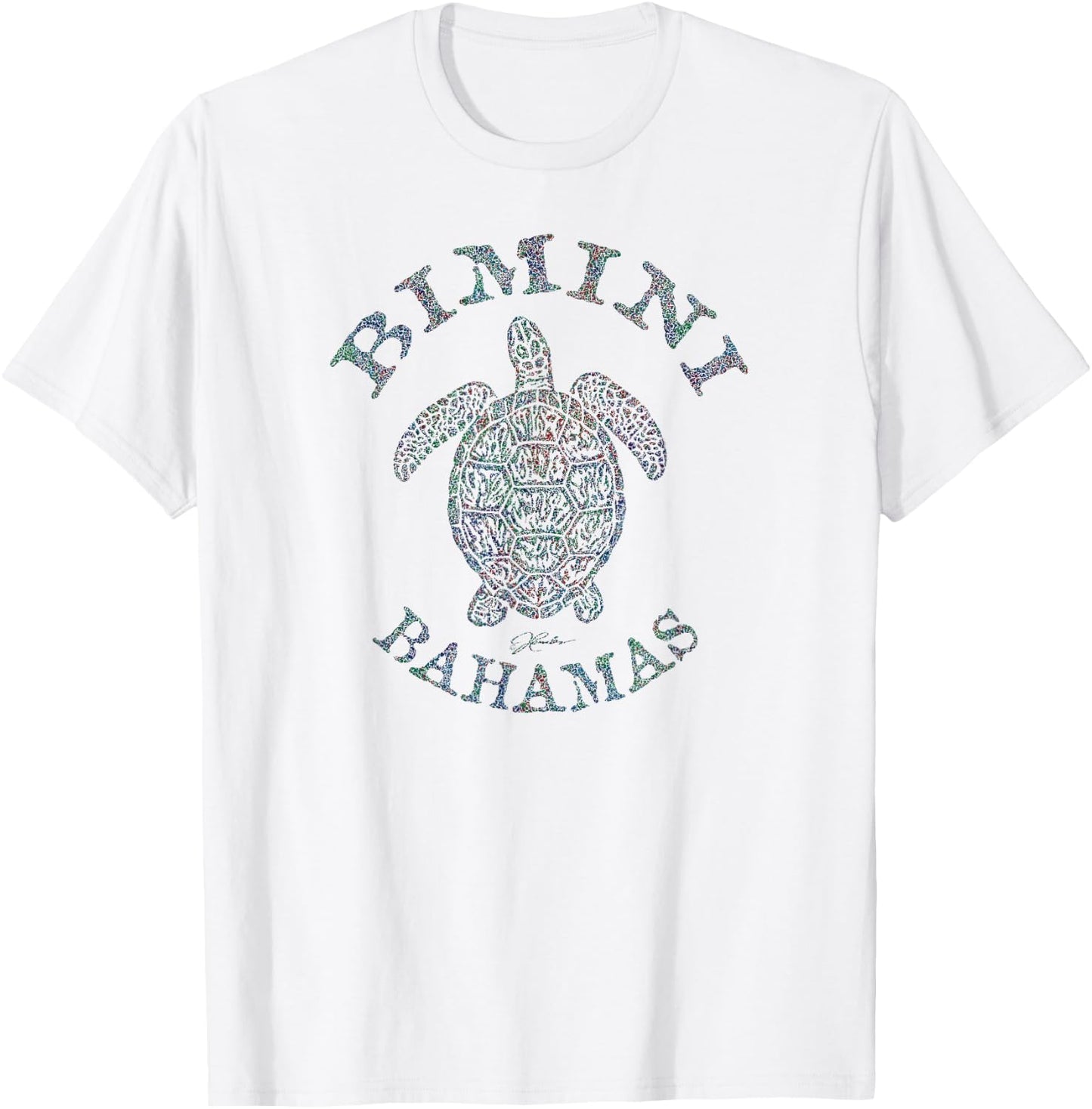 JCombs: Bimini, Bahamas, Sea Turtle T-Shirt - T-Shirt | White