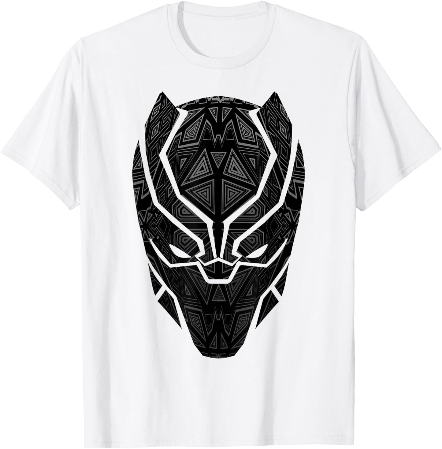 Marvel Black Panther Geometric Prism Mask T-Shirt - T-Shirt | White