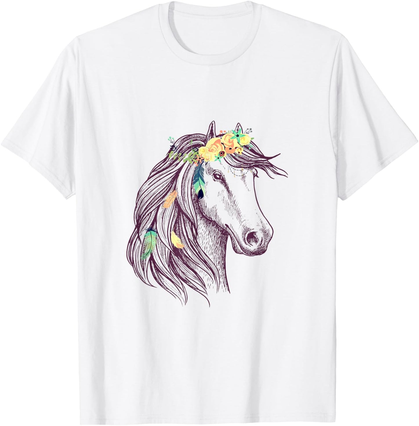 Horse Graphic - Horse For Girls T-Shirt - T-Shirt | White