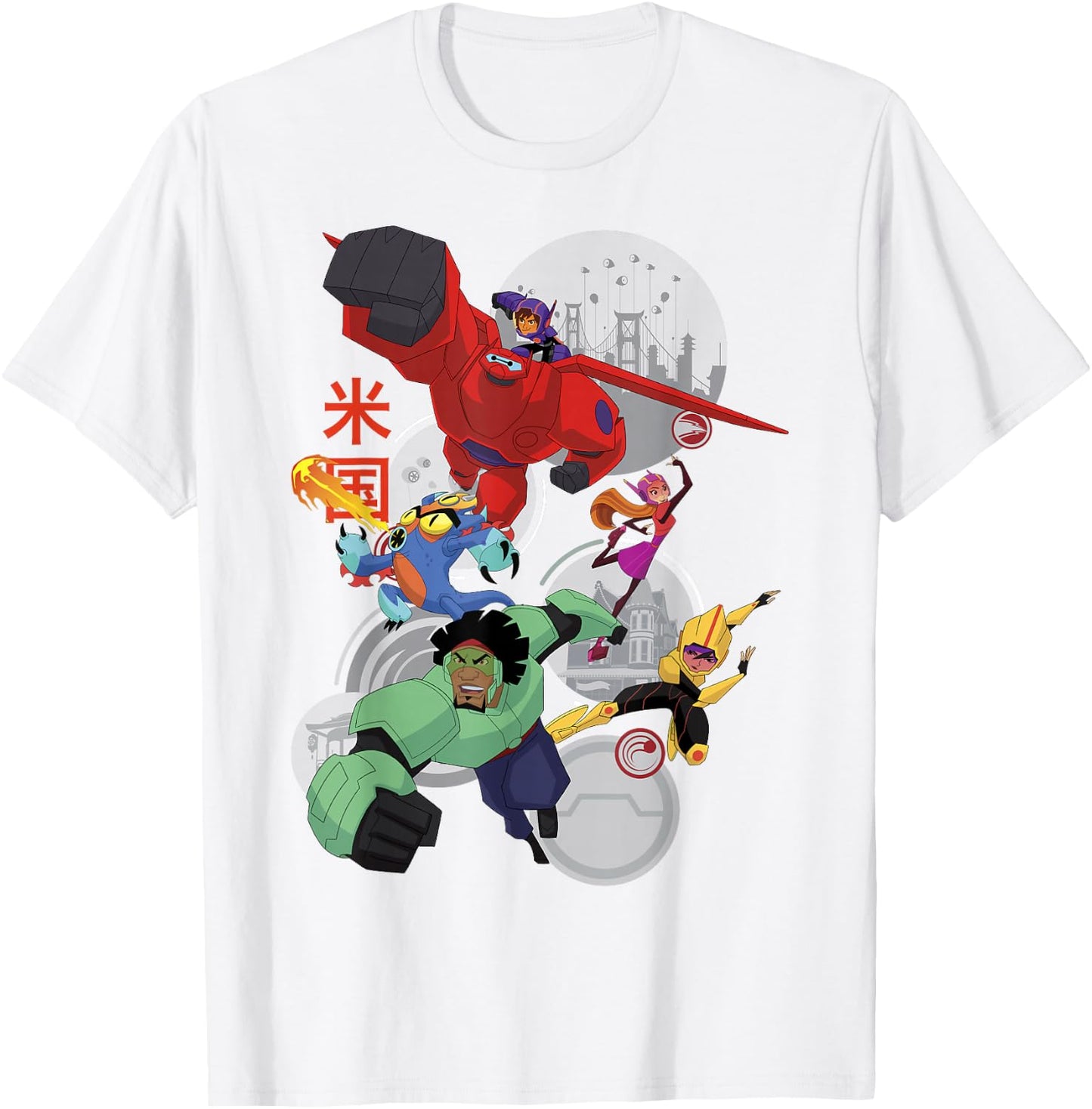 Disney Big Hero 6 TV Series Robo Team Graphic T-Shirt - T-Shirt | White