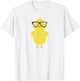 Baby Chick Easter - Nerd Glasses Hipster T-Shirt - T-Shirt | White