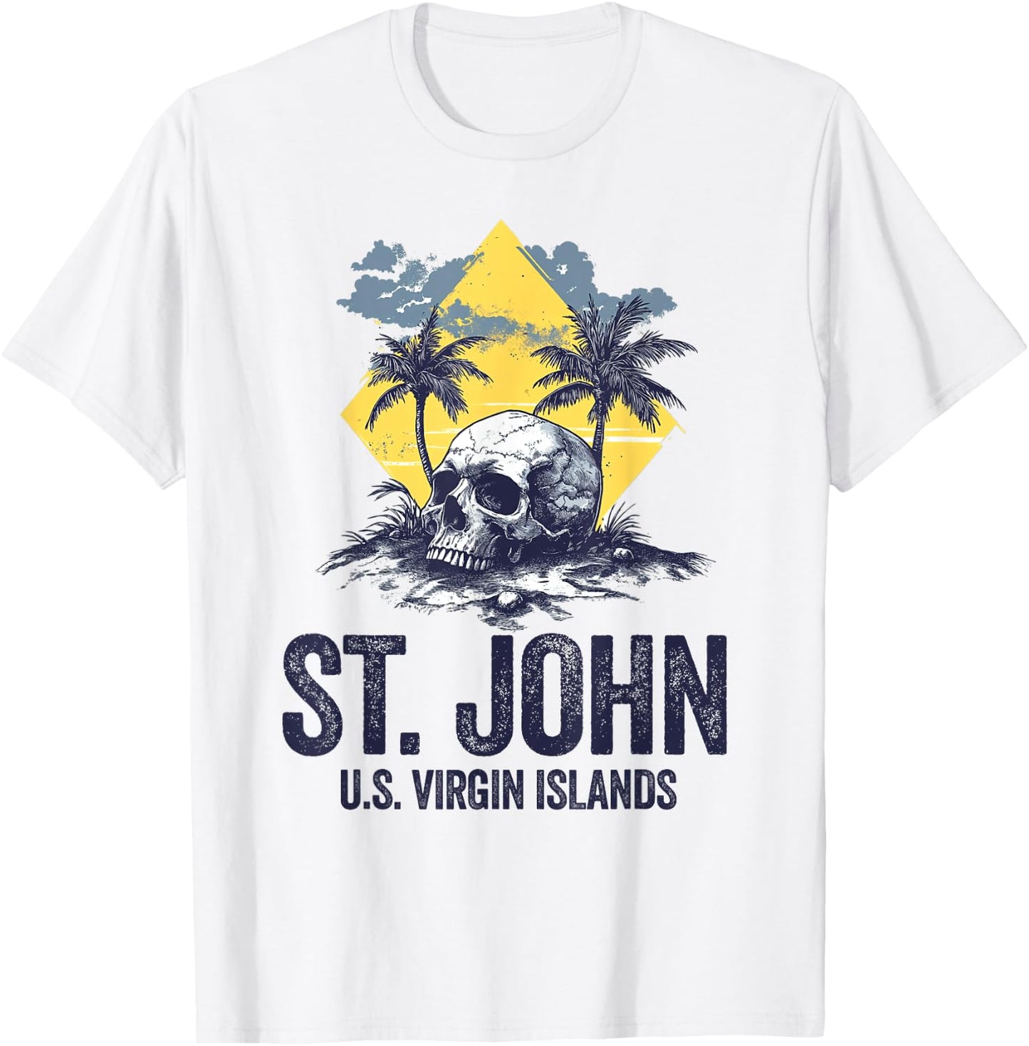 St. John U.S.V.I. US Virgin Island Souvenir Vacation Reminde T-Shirt - T-Shirt | White