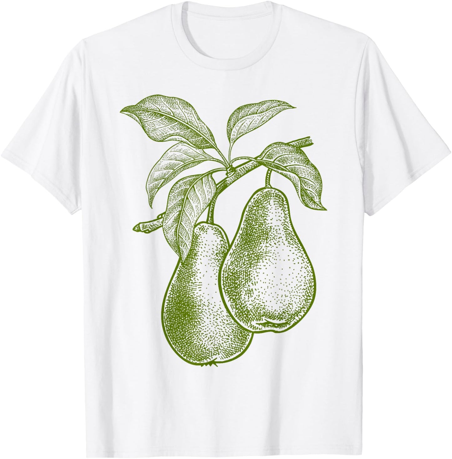 Pear Green Fruit Retro Vintage Line Graphic Gift - Pear T-Shirt - T-Shirt | White