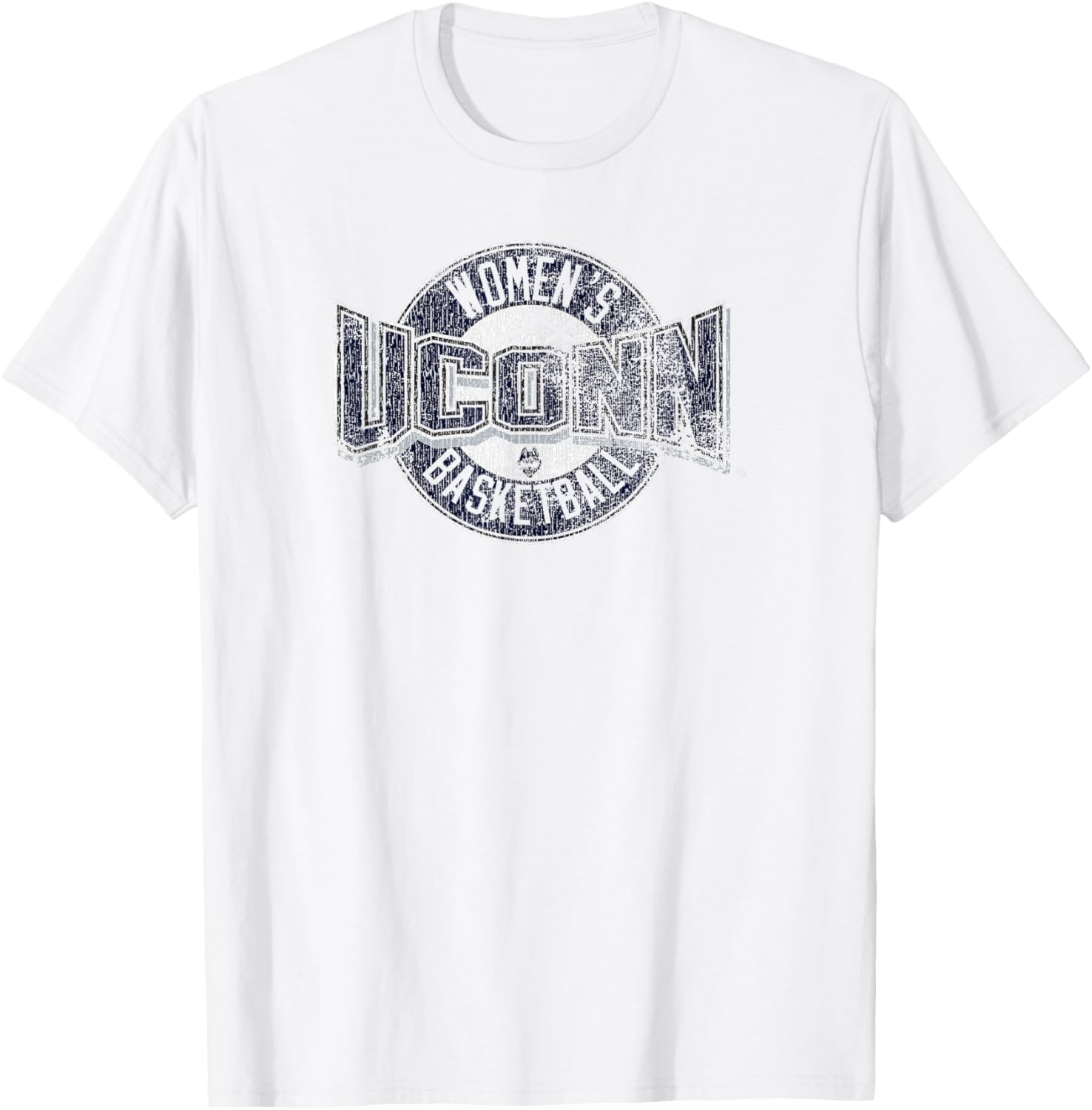Connecticut Huskies Women's Basketball Distressed Red T-Shirt - T-Shirt | White