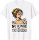 No Kings But Yas Queens Retro LGBTQ Pride Month Ally Pride T-Shirt - T-Shirt | White