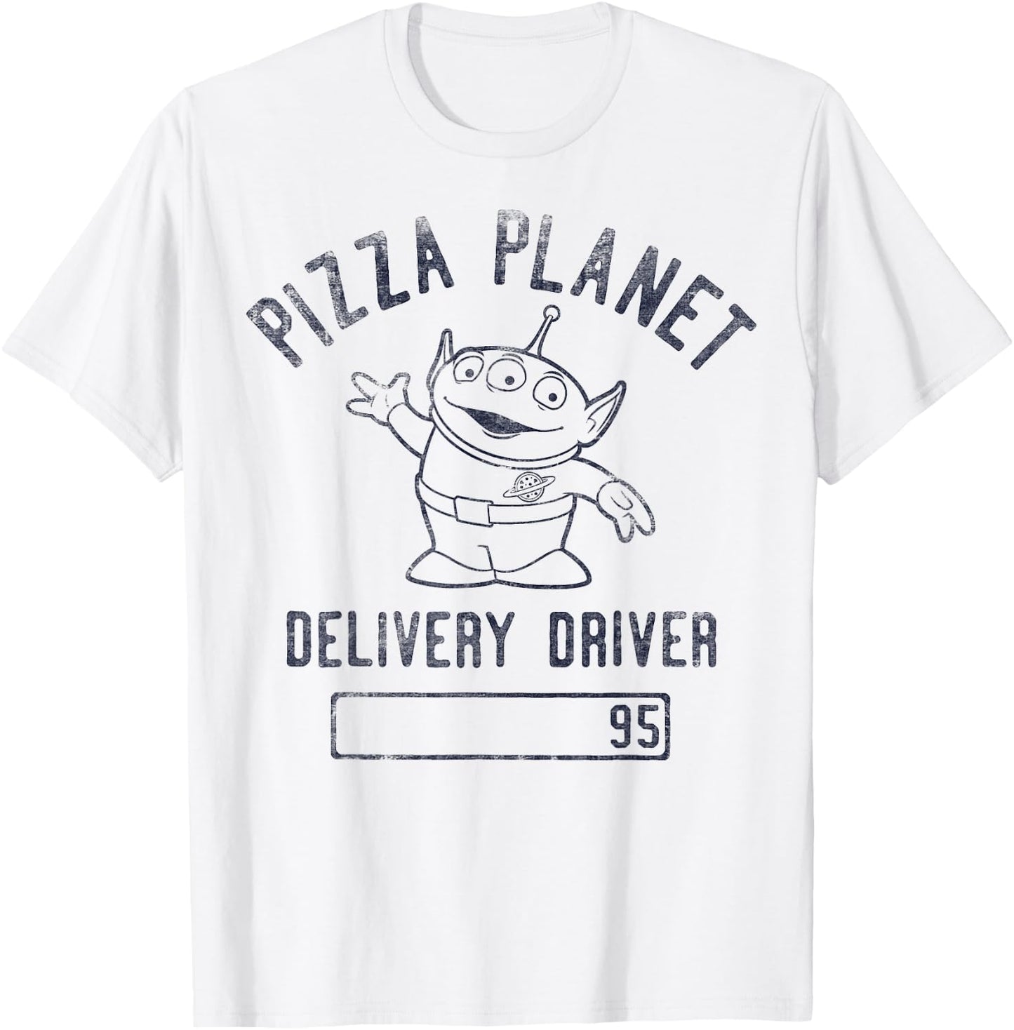 Disney Pixar Toy Story Pizza Planet Driver Alien T-Shirt - T-Shirt | White