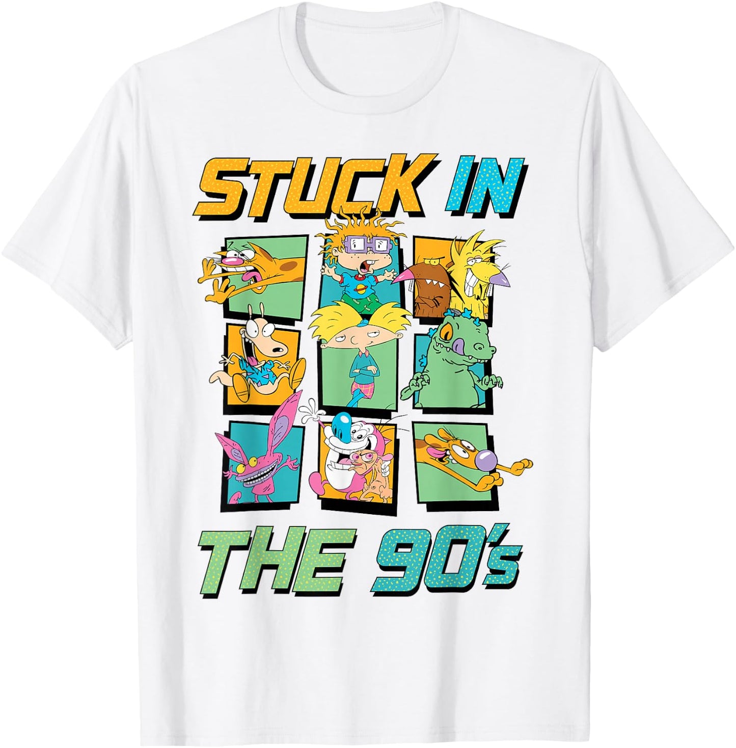 Nickelodeon Stuck in The 90s T-Shirt - T-Shirt | White