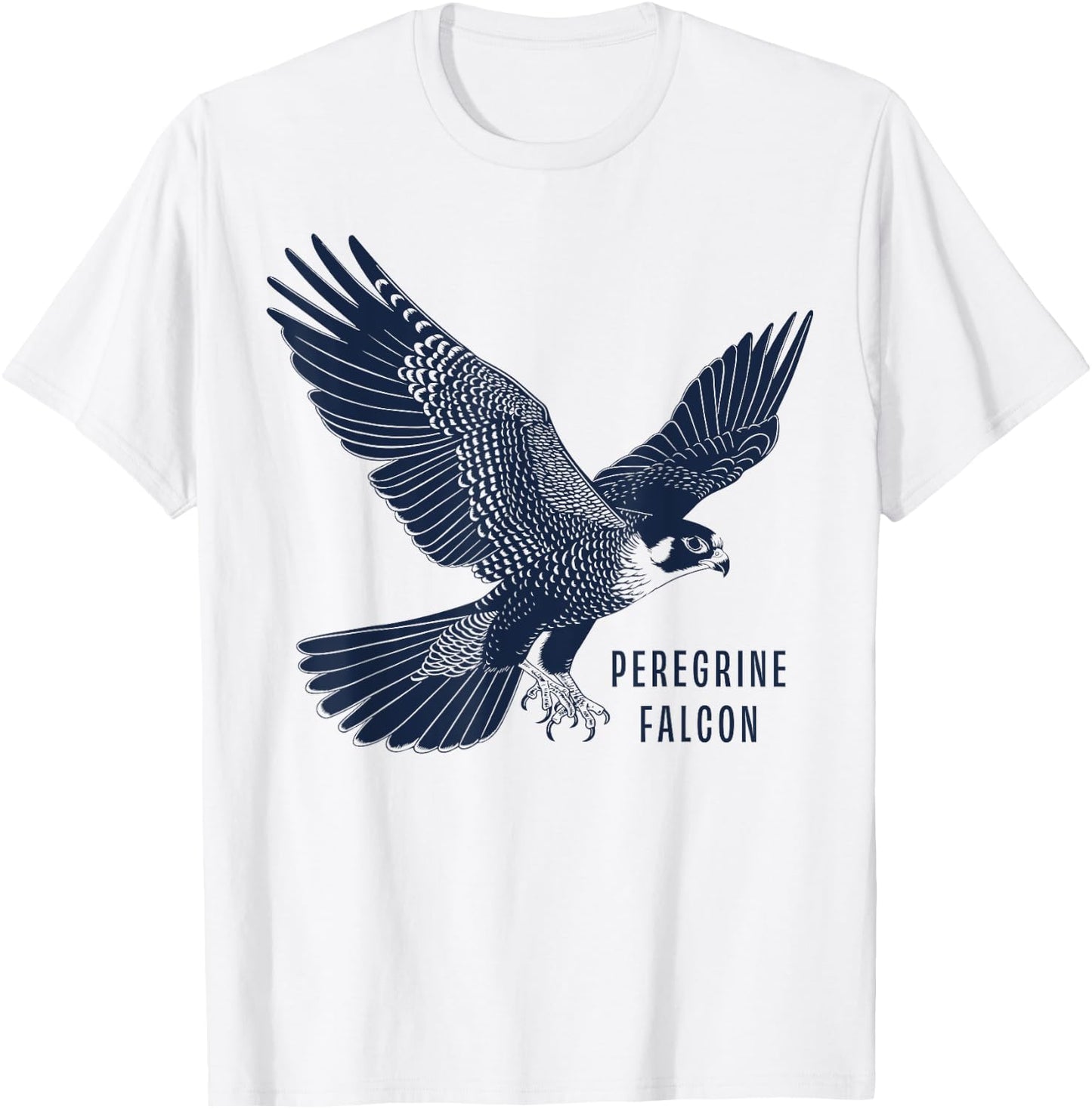 Peregrine Falcon Gifts Falconer & Falconry Gear Peregrine Falcon -Adult Grey Small Classic Fit Short Sleeve T-Shirt - T-Shirt | White