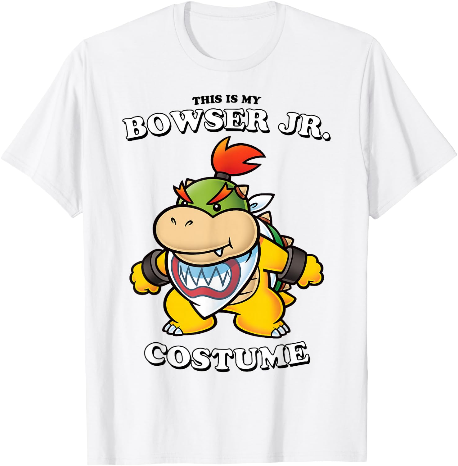 Super Mario Bros Halloween This Is My Bowser Jr. Costume T-Shirt - T-Shirt | White