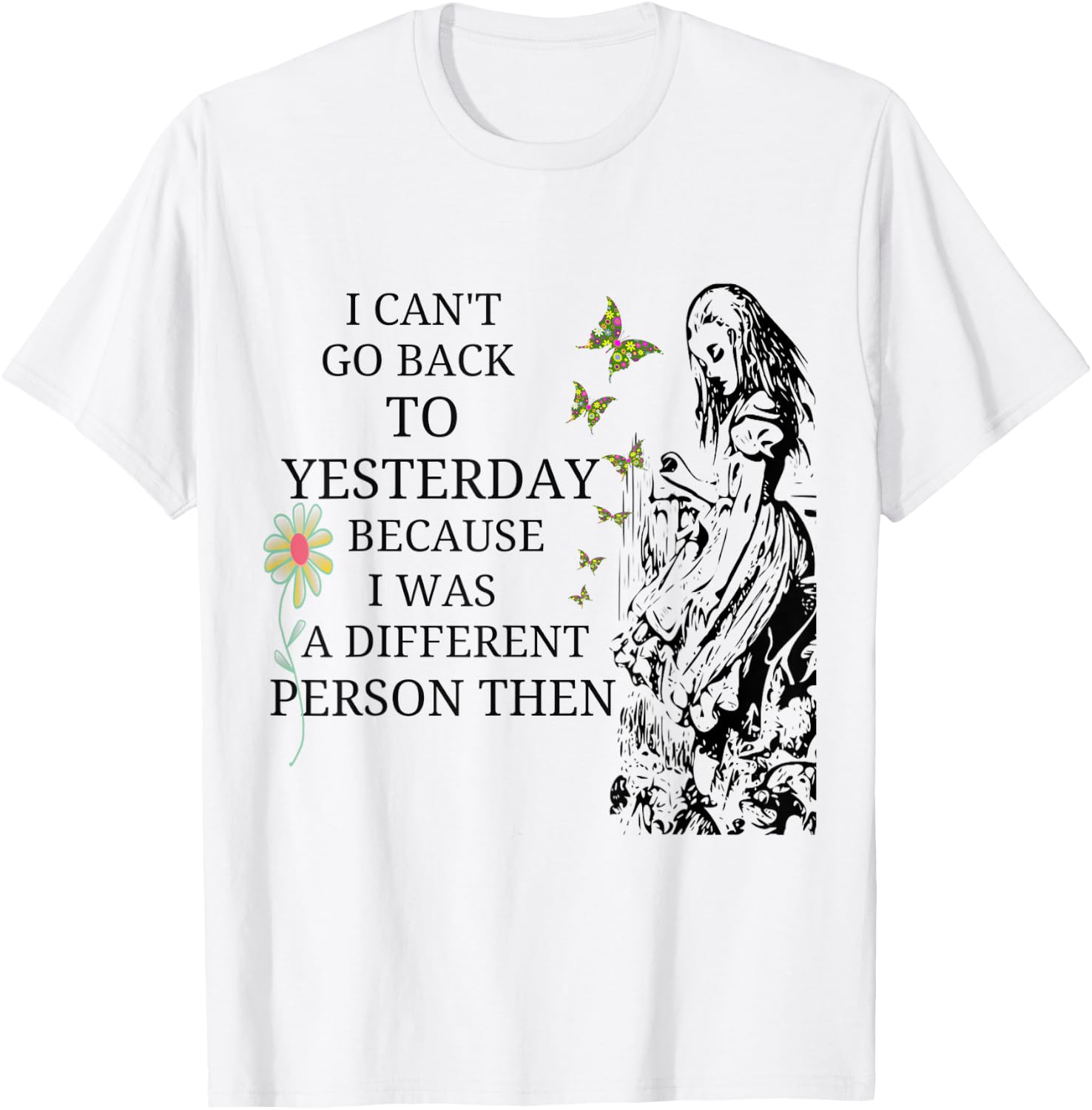 Alice in Wonderland-Men Women Kids T Shirt T-Shirt - T-Shirt | White