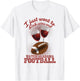 Drink Wine and Watch Alabama Football T-Shirt - T-Shirt | White
