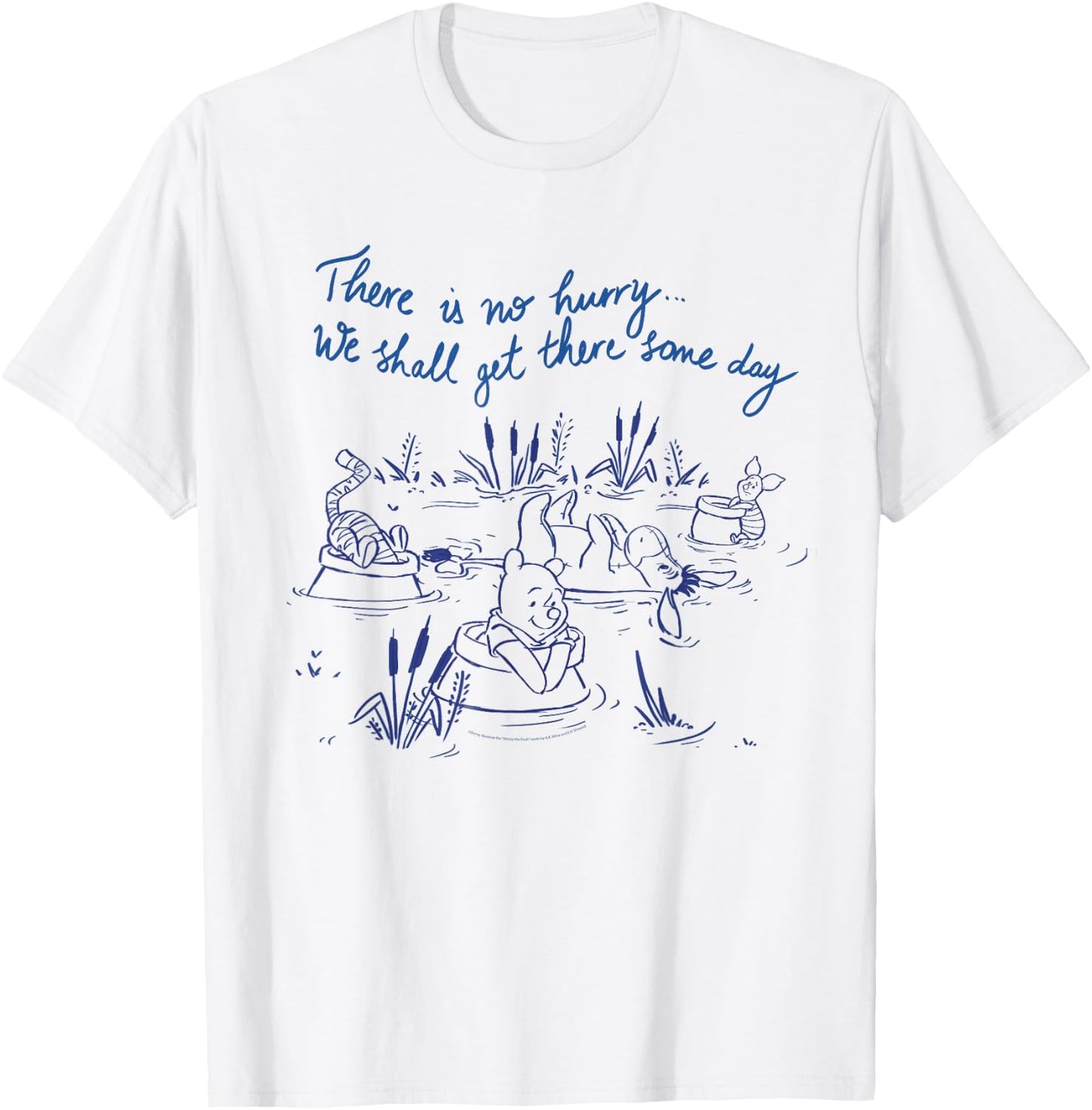 Disney Winnie the Pooh No Hurry We Shall Get There Some Day T-Shirt - T-Shirt | White