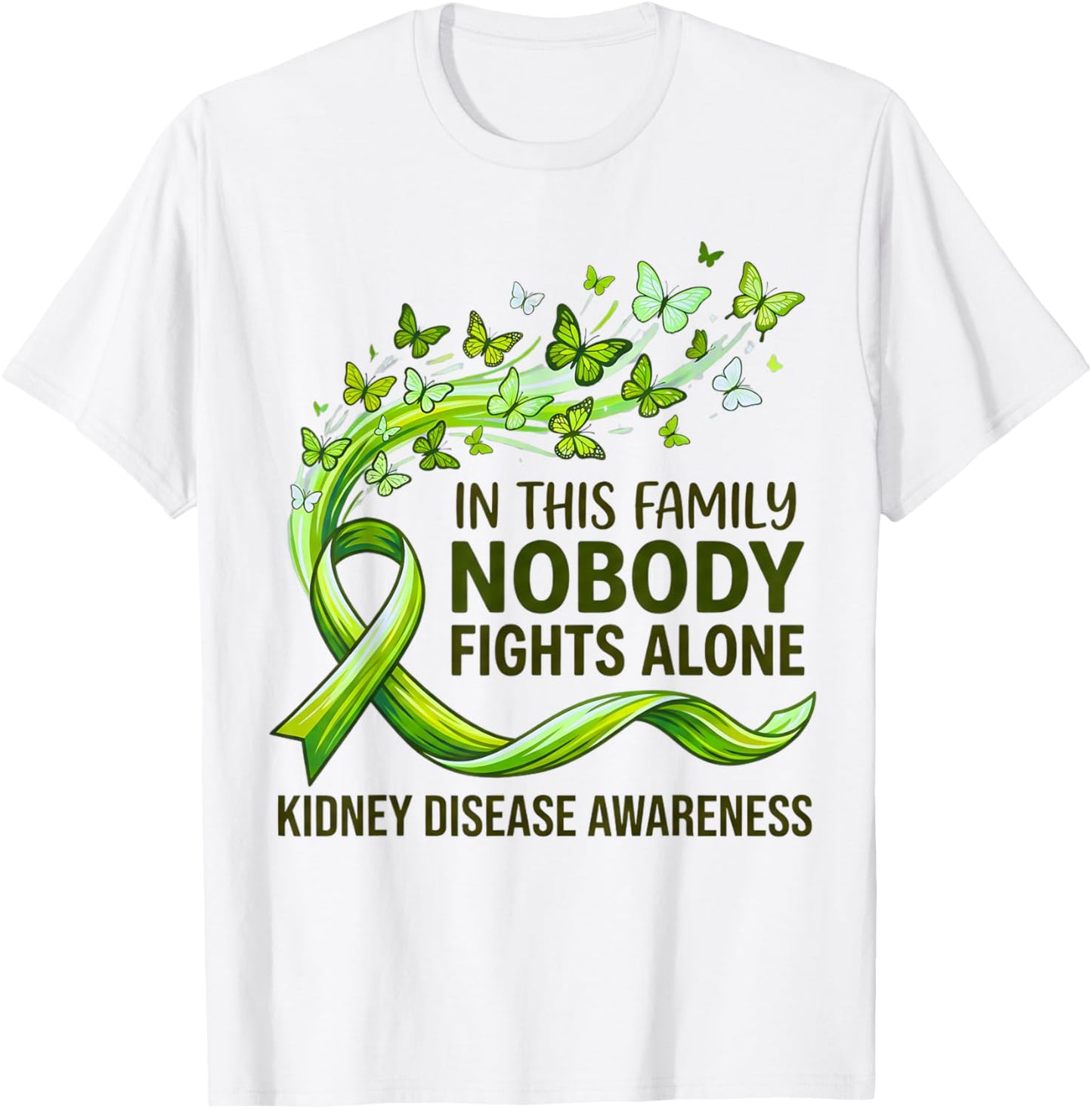 in This Family No Fighting Alone Kidney Disease Awareness T-Shirt - T-Shirt | White
