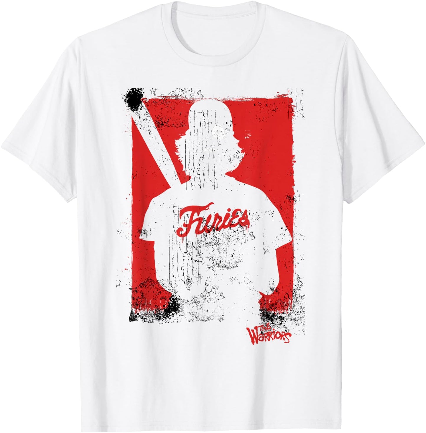The Warriors The Furies Distressed Silhouette T-Shirt - T-Shirt | White