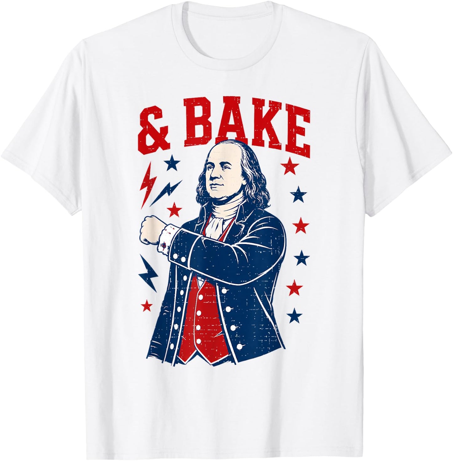 Funny Shake and Bake 4th of July Couple Matching T-Shirt - T-Shirt | White