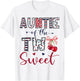 Auntie of The Two Sweet 2nd Birthday Girl Cherry Bow T-Shirt - T-Shirt | White