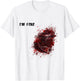 I'm Fine Wound Injury Funny Halloween Costume Gift T-Shirt - T-Shirt | White