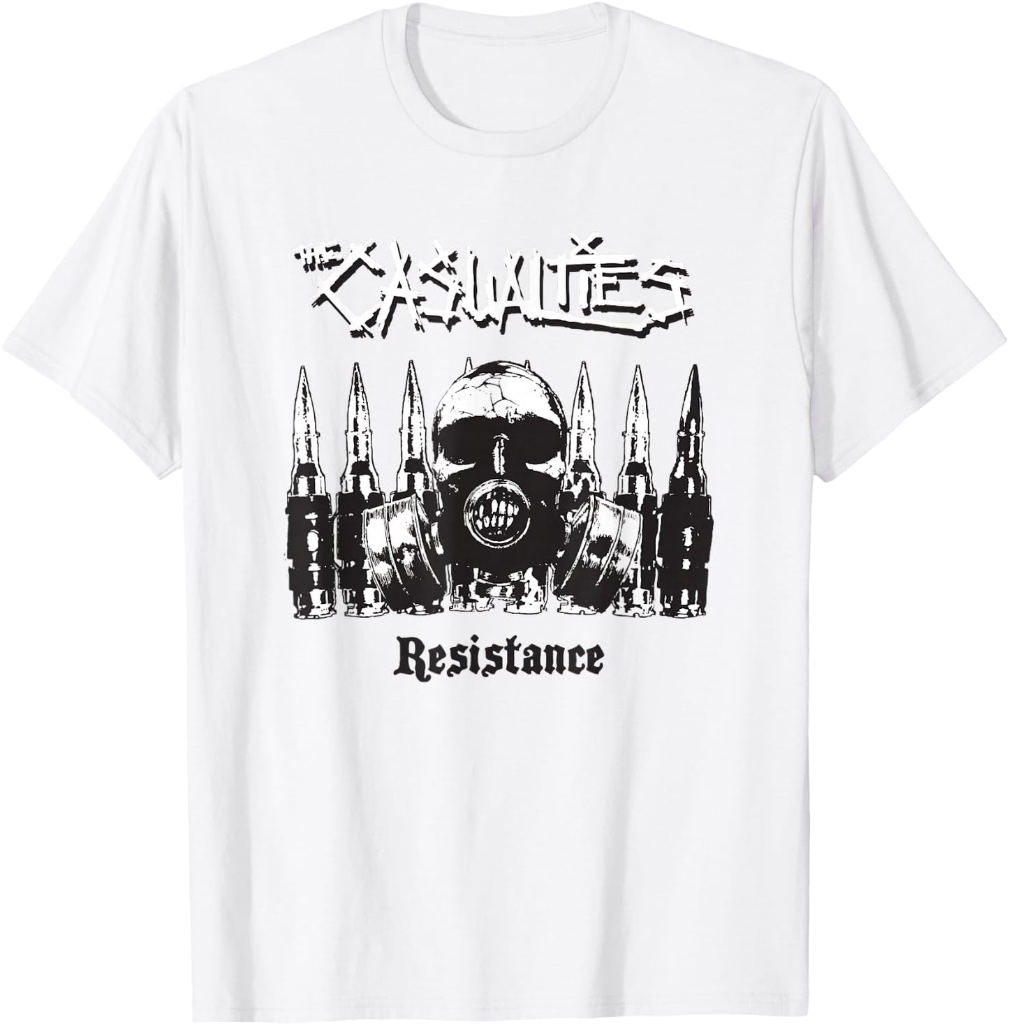 The Casualties - Resistance - Official Merchandise T-Shirt - T-Shirt | White