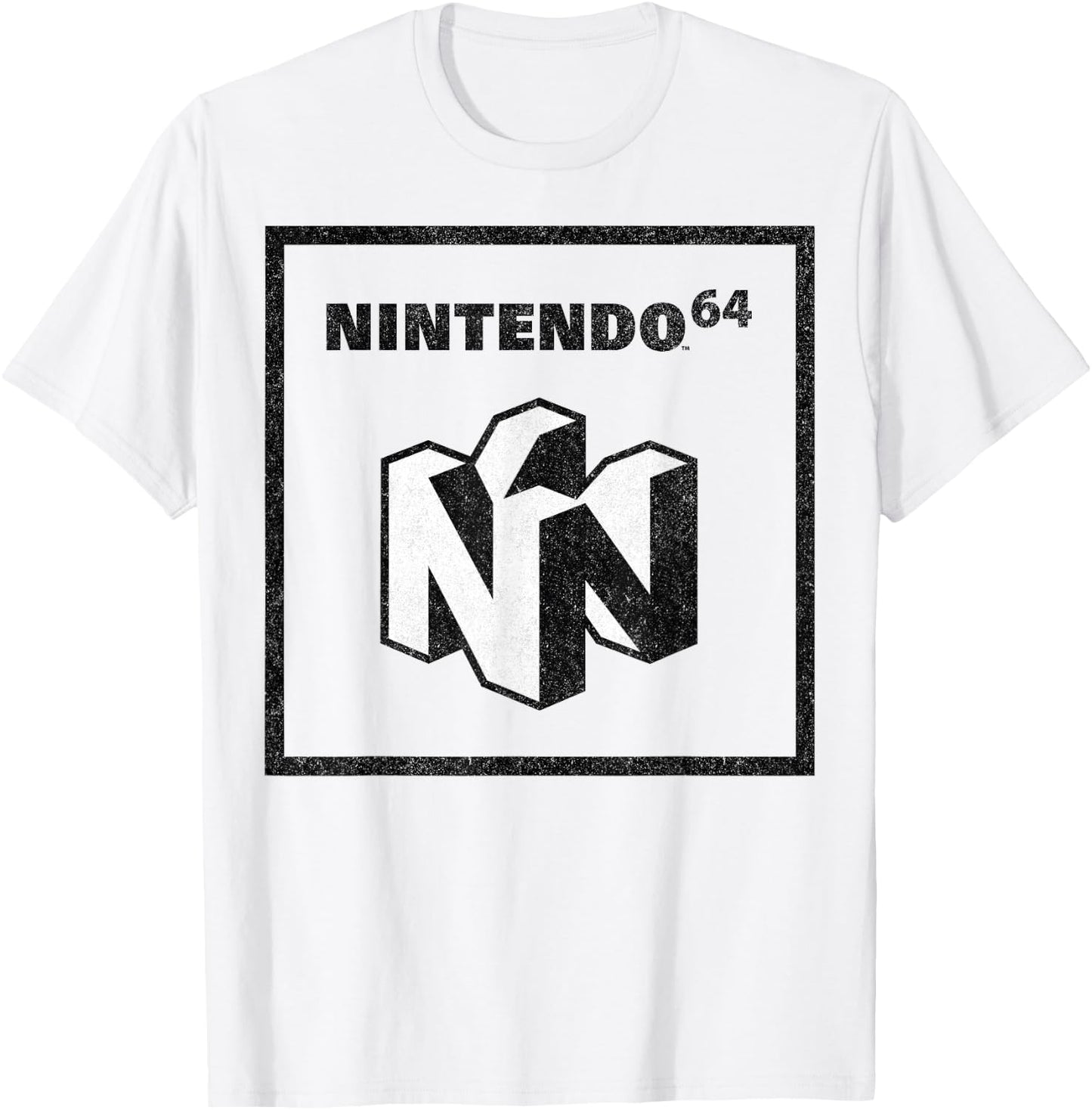 Nintendo 64 Logo Black & White Element Graphic T-Shirt - T-Shirt | White