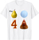 Pre Pear Uranus 4 Chicken Funny Meme T-Shirt - T-Shirt | White
