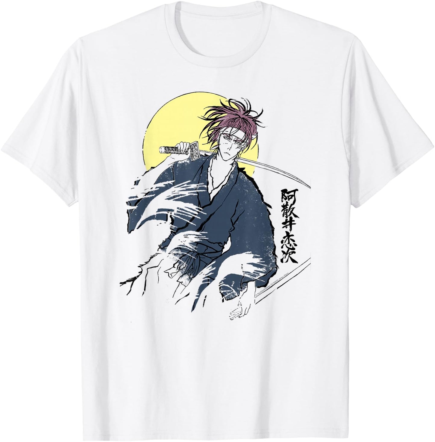 Bleach Renji Illustration Anime T-Shirt - T-Shirt | White