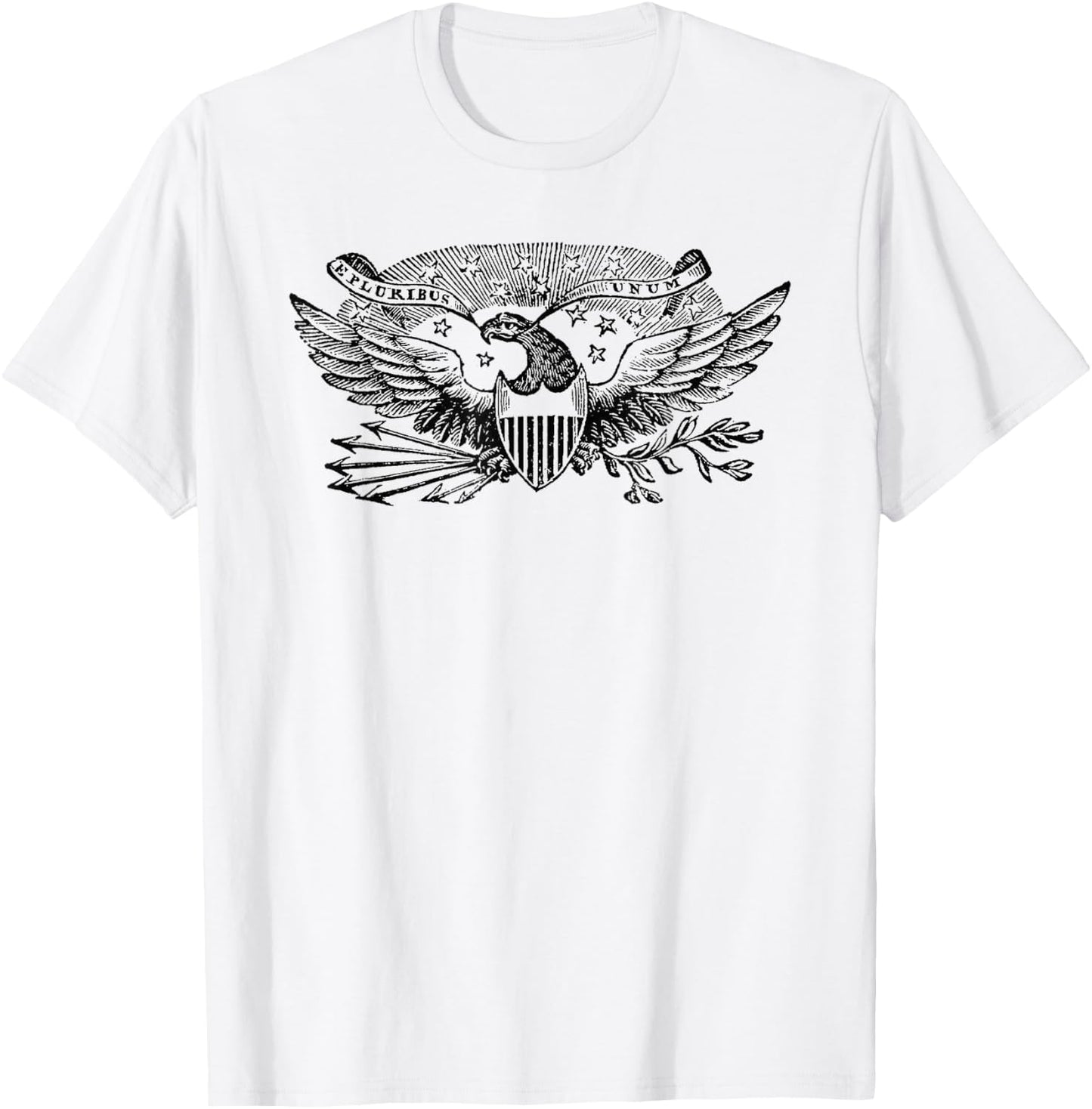 Vintage American Eagle "E Pluribus Unum" T-Shirt - T-Shirt | White