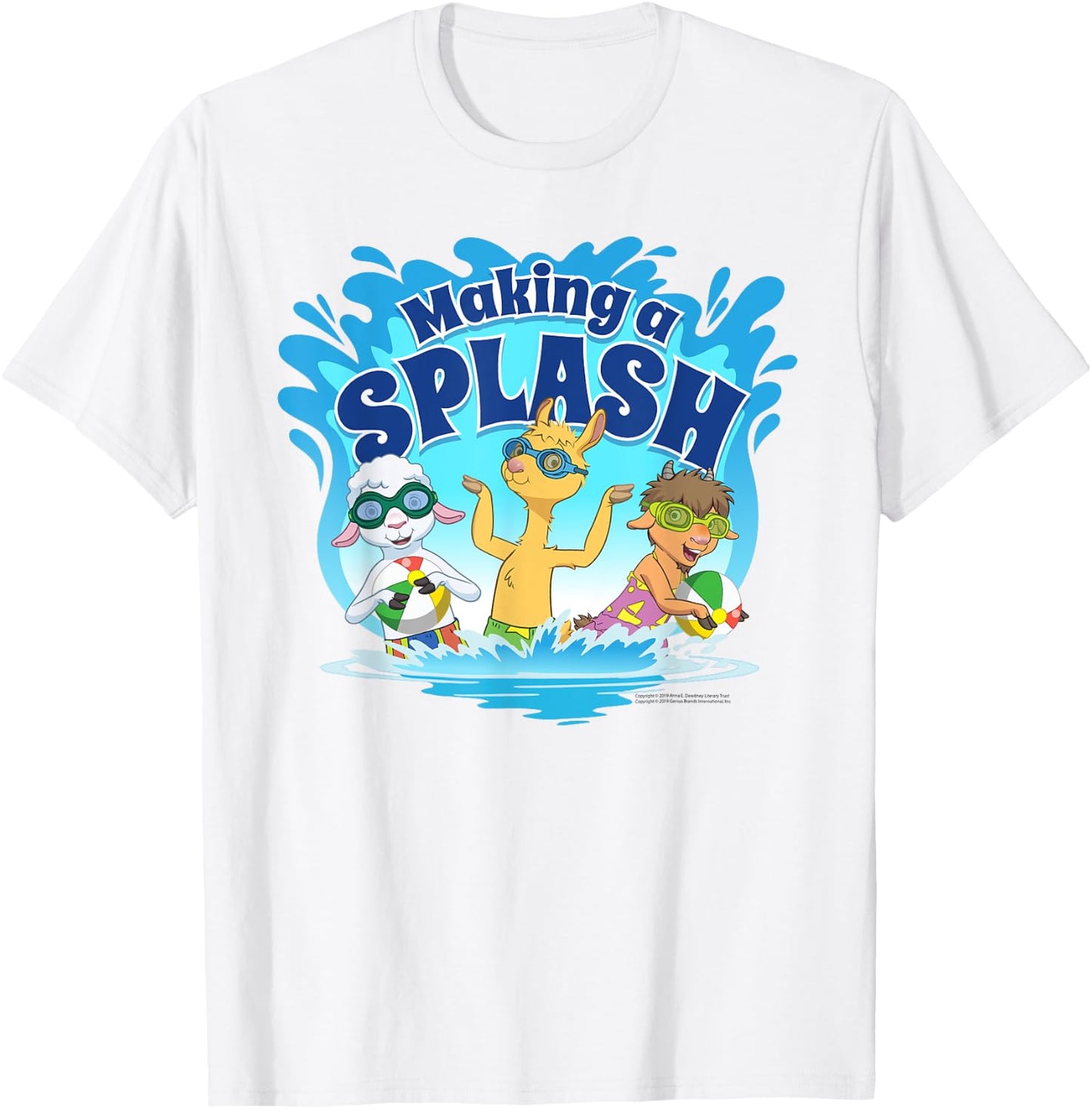 Llama Llama Netflix Pool Party "Making a Splash" Shirt T-Shirt - T-Shirt | White