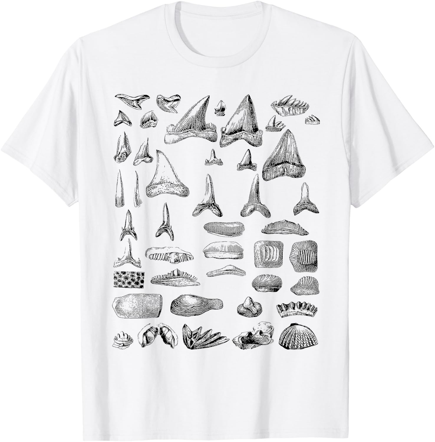 Shark Teeth Shirt T-Shirt - T-Shirt | White