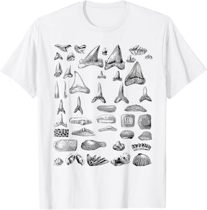 Shark Teeth Shirt T-Shirt - T-Shirt | White