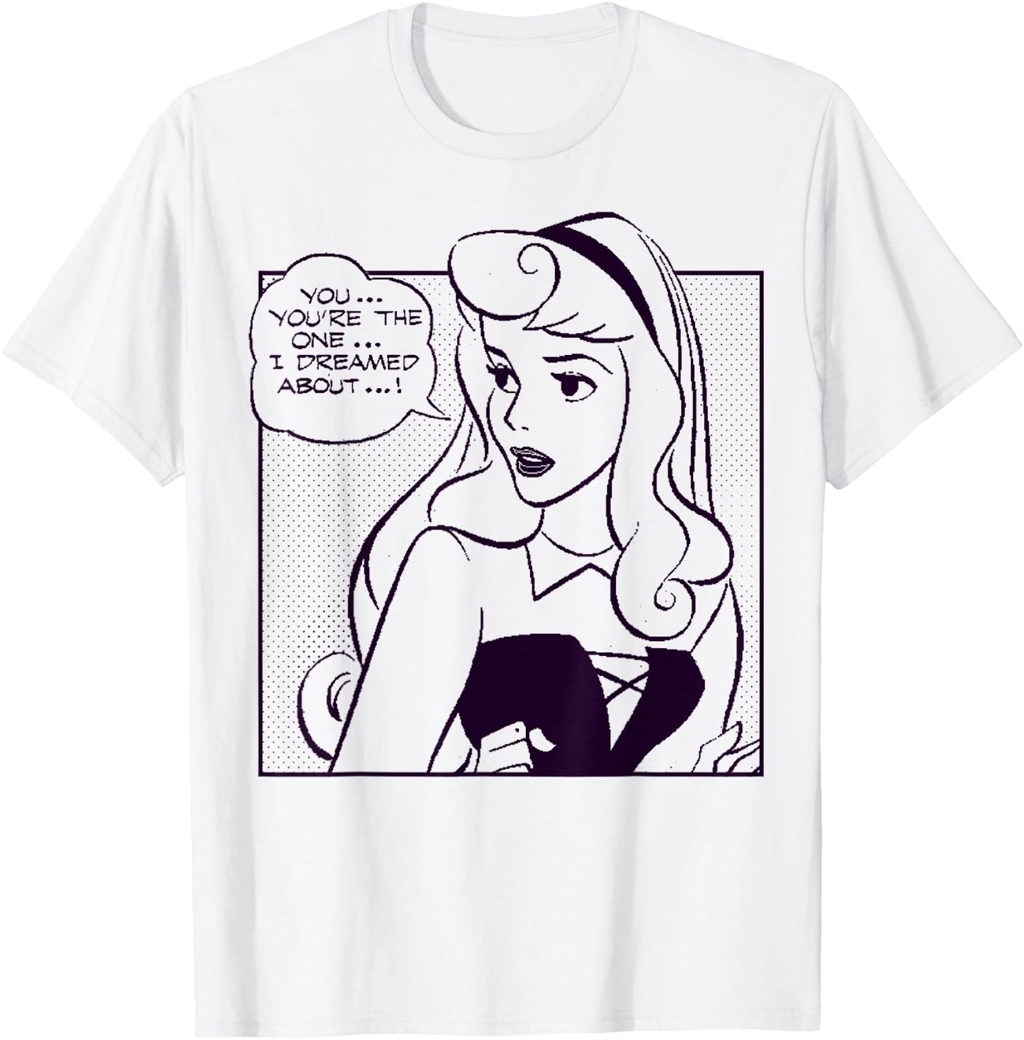 Disney Sleeping Beauty You're The One I Dreamed About Comic Small T-Shirt - T-Shirt | White