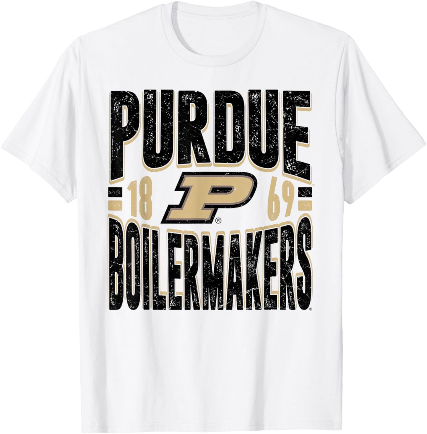 Purdue Boilermakers Vintage 90's Retro White T-Shirt - T-Shirt | White