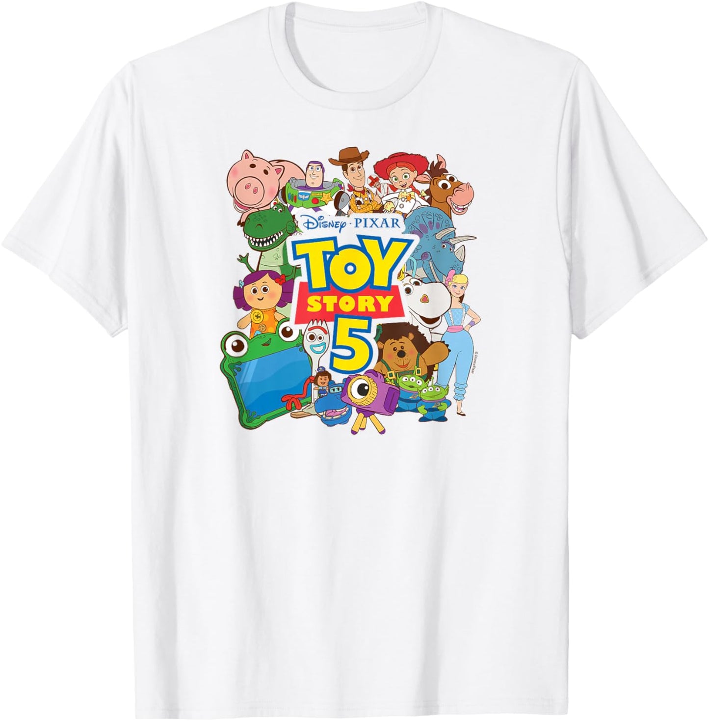 Toy Story 5 - Character Collage T-Shirt - T-Shirt | White