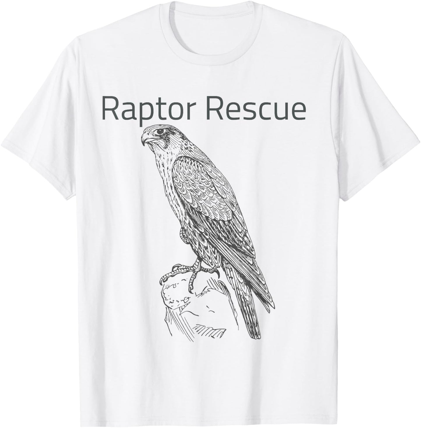 Raptor Rescue Falcon T-Shirt - T-Shirt | White