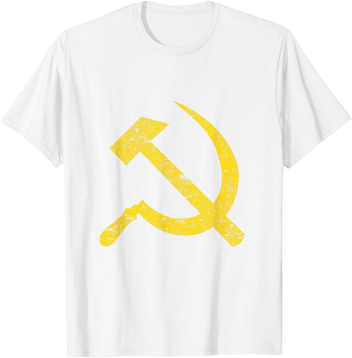 Socialist Hammer and Sickle Vintage T-Shirt - T-Shirt | White