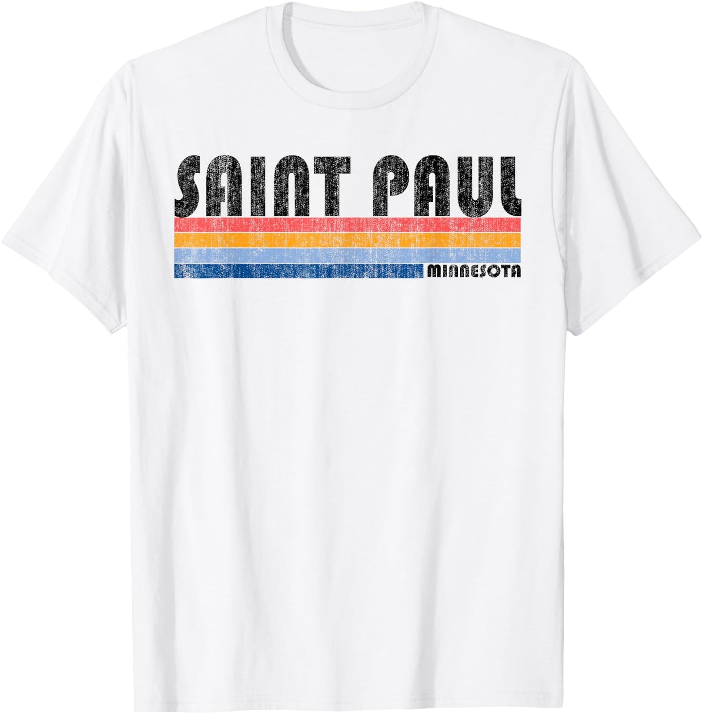 Vintage 1980s Style Saint Paul MN T-Shirt - T-Shirt | White