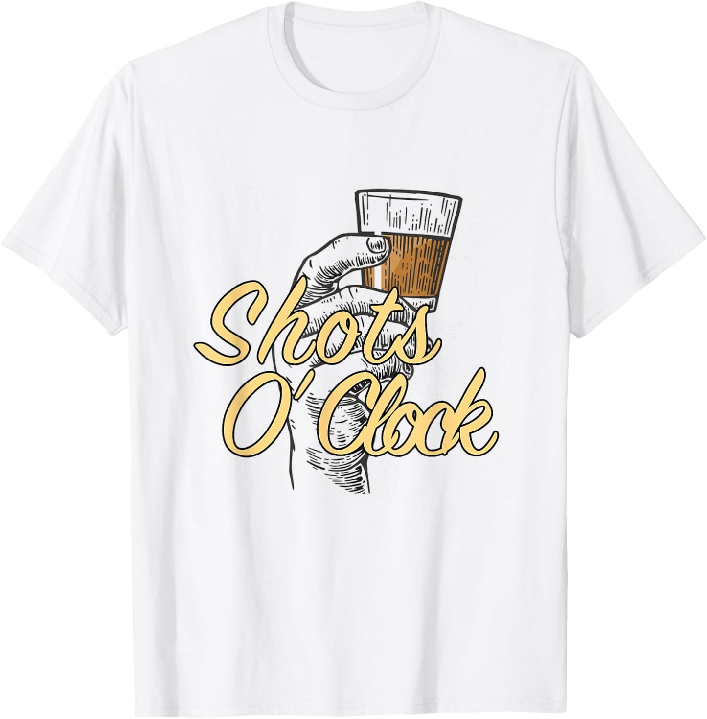 Shots O' Clock T-Shirt - T-Shirt | White