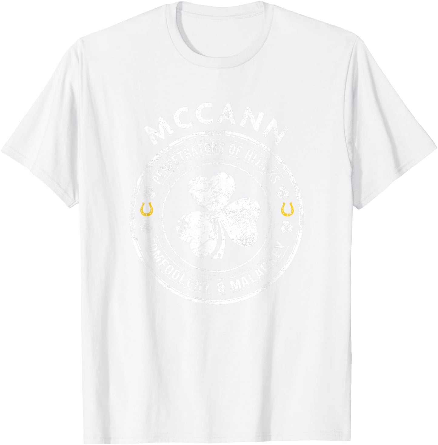 McCann Irish Family Name T-Shirt - T-Shirt | White